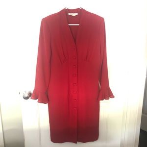 Vintage Button Up Midi Dress